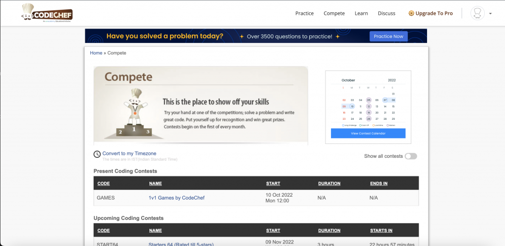 codechef compete